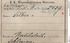 Etiketten zu Silber (NHMW-MIN-Aa2717)